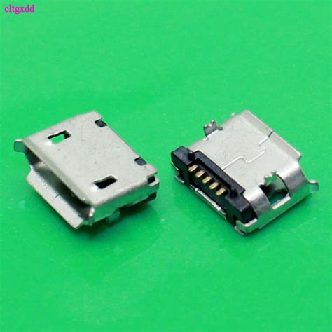 Cltgxdd 10pcslot 5pin 59mm Micro Usb 5pin Dip Female Connector For