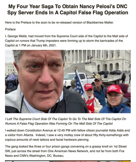 George Webb Eyewitness To Capitol Hill False Flag The Radio Patriot
