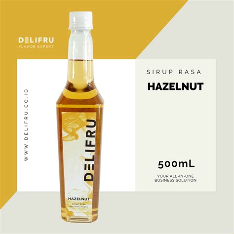 Jual Syrup Hazelnut Delifru 500 Ml Sirup Hazelnut Premium Shopee