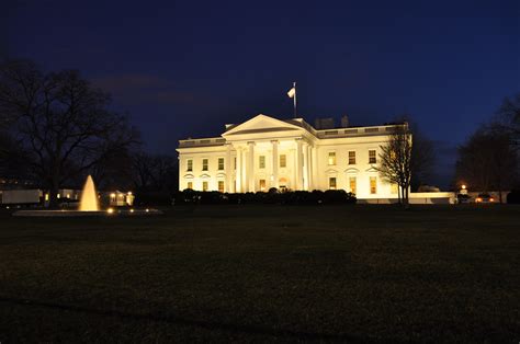 Dc White House Front At Night Matt Smith Flickr