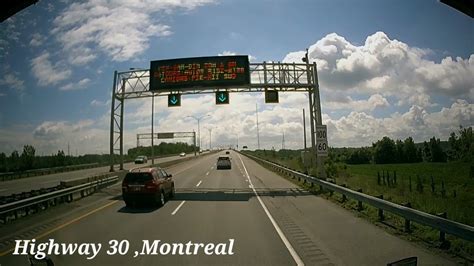 Driving On Highway 30 Montreal Youtube