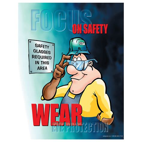 Safety Poster Focus On Safety Wear Eye Protection Cs328265