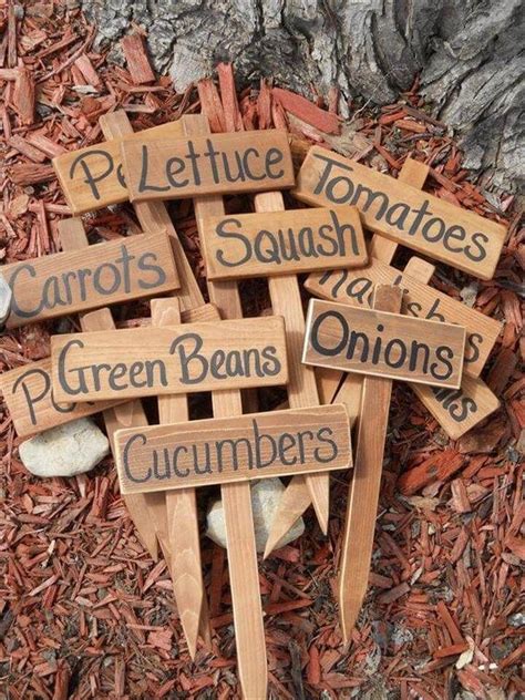 24 Creative Diy Garden Marker Crafts Plant Labels Handmade Plant