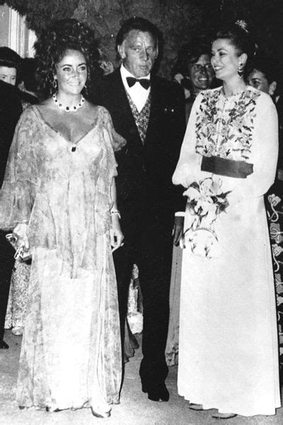 Elizabeth Taylor And Richard Burton And Princess Grace Kelly 1971 Monaco