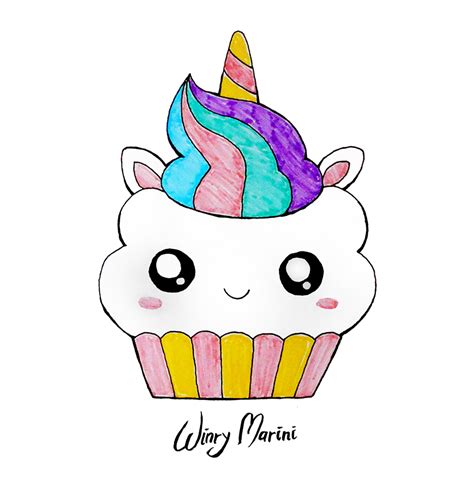 Art And Lore Cute Unicorn Cupcake