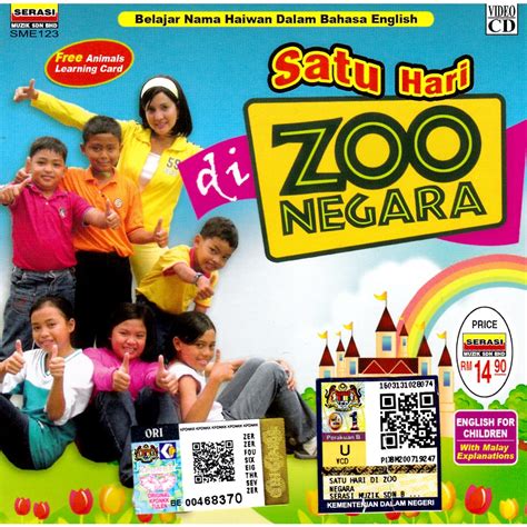 Satu Hari Di Zoo Negara Enlish For Children With Malay Explanation Vcd
