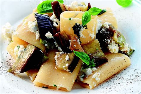 Paccheri With Ricotta And Eggplant Recipe Eggplant Recipes Recipes