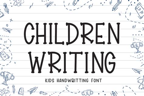 Children Writing Font Mozarella Fontspace