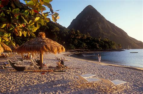 Pitons Bay Jalousie Beach St Lucia Pictures Saint Lucia In Global Geography