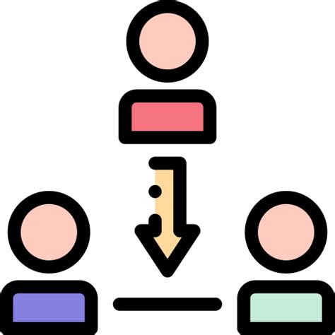 Teamwork Detailed Rounded Lineal Color Icon