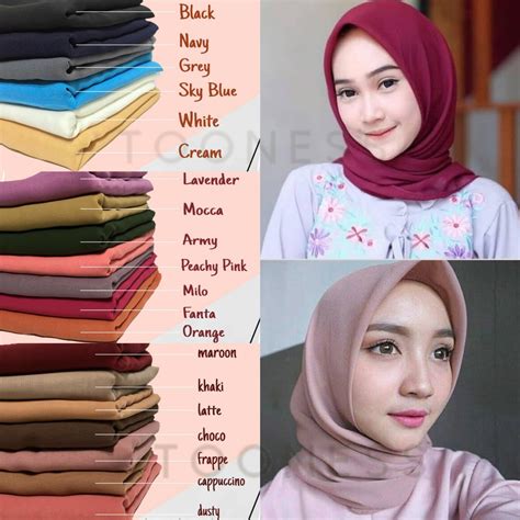 tren gaya warna hijab untuk baju pink salem my xxx hot girl