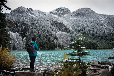 Unserer Verschneite Wanderung Im Joffre Lakes Provincial Park