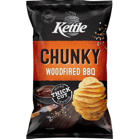 Kettle Chunky Potato Chips Barbeque 150g Woolworths