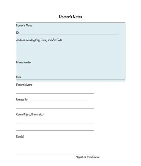 24 Free Fake Doctors Note Templates Edit And Download Onedesblog