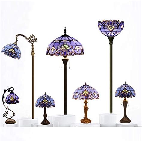 Style # 22124 at lamps plus. Blue Purple Baroque Tiffany Style Table Lamps Lighting ...