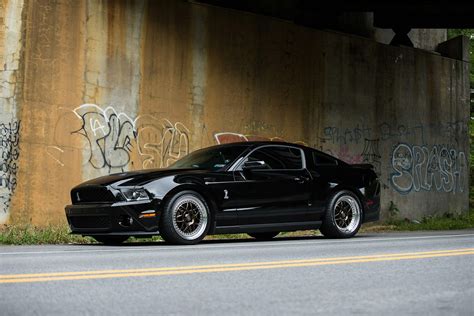 Black Ford Mustang Gt500 5th Gen S197 Forgestar M14 Forgestar