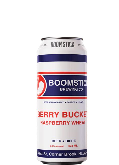 Boomstick Berry Bucket Raspberry Wheat 473ml Can Newfoundland Labrador Liquor Corporation