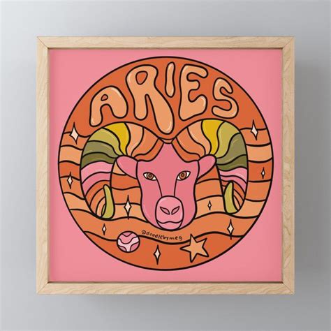 Buy 2020 Aries Framed Mini Art Print By Meghanwallace Worldwide