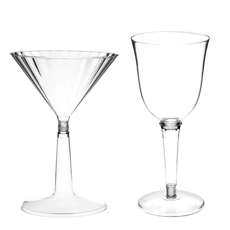 Plastic Martini Glasses And Red White Outdoor Wine Cocktail Glasses Cups X12 5055512085026 Ebay