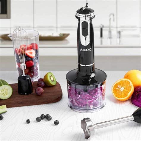 4 In 1 Aicok Immersion Blender Review Best Immersion Blenders Of 2022