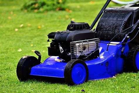Free Download Hd Wallpaper Blue Lawn Mower Lawn Mowing Landscaping