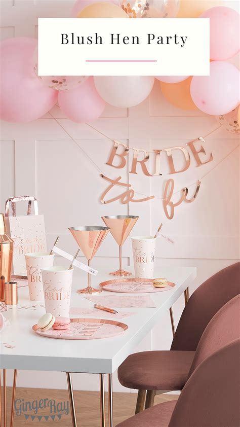 Brand New Hen Party Collection Blush Hen Everything You Need To Throw The Ultimate Classy Hen