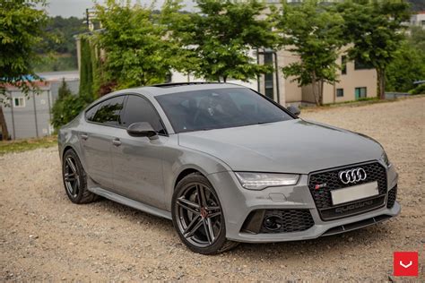 V8, 4.0 l, 600 hp, 800 nm thanks to: Audi RS7 C7 Grey Vossen VFS-5 | Wheel Front