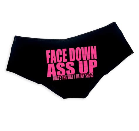Face Down Ass Up Funny Panties Sexy Bachelorette Party Bridal Etsy