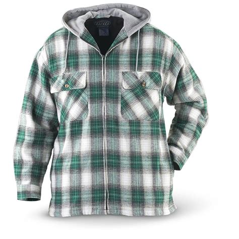 Hooded Flannel Shirt Jac 161705 Insulated Jackets And Coats At