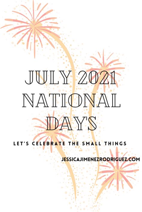 July 2021 National Days Jessica Jimenez Rodriguez