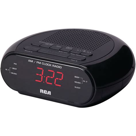 Rca Rc205 Dual Alarm Clock Radio With Red Led And Dual Wake