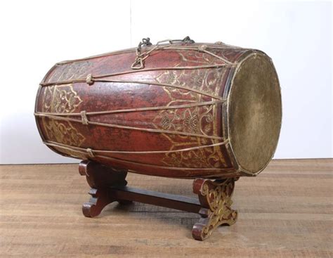 Kendong Indonesian Drum Used In Gamelon Music Instruments Rhythms