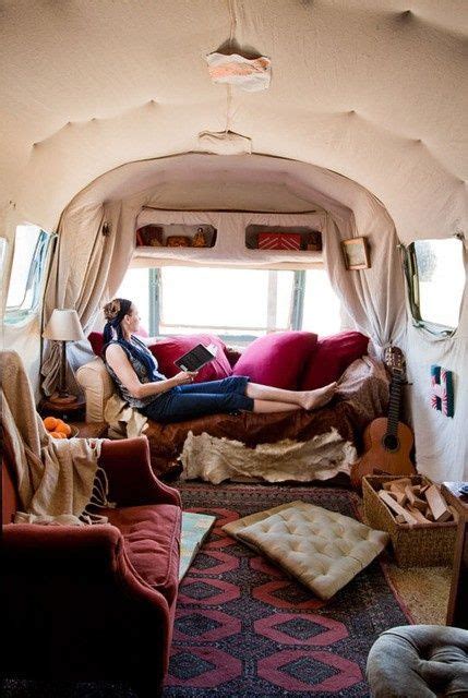 Bohemian Caravan Vintage Camper Vintage Trailers Airstream Interior