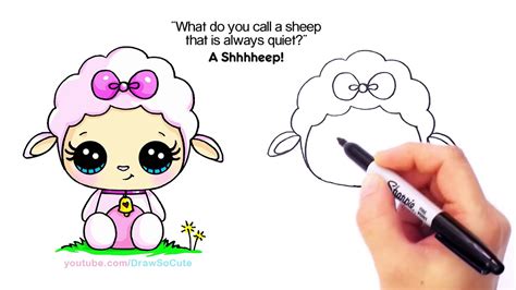 How To Draw A Cute Sheep