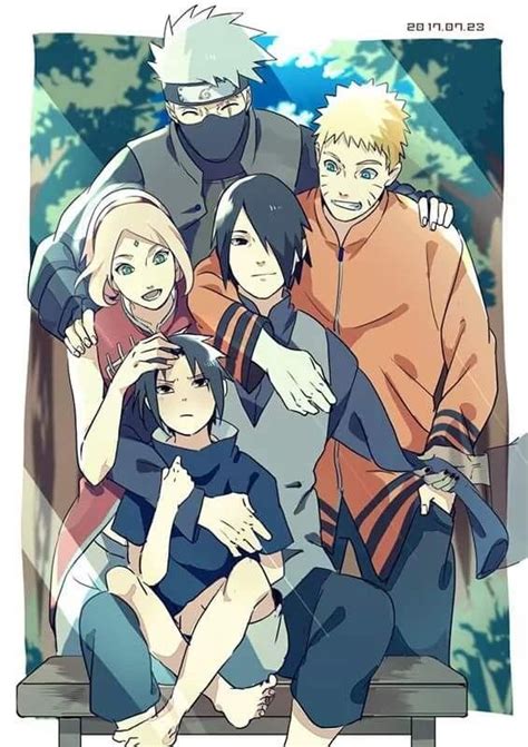 Team 7 Naruto Kakashi Sakura And Sasuke ️ ️ ️ Personnages Naruto