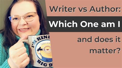 Writer Vs Author Which One Am I And What Is The Difference Youtube