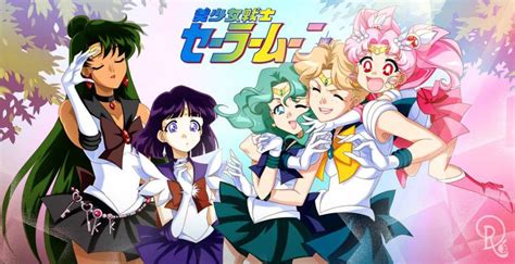 Drachea Rannak Chibi Usa Kaiou Michiru Meiou Setsuna Sailor Chibi Moon Sailor Neptune
