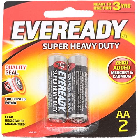 Eveready Battery Super Heavy Duty Aa 2pcs Hardware Walter Mart