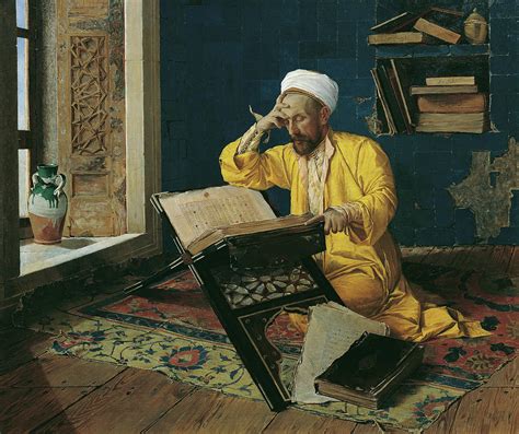 Reciting The Quran 1902 Painting By Osman Hamdi Bey Pixels