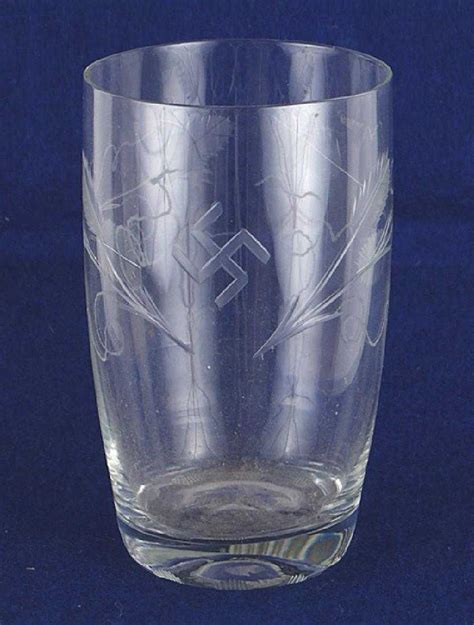 early german wwii crystal glass
