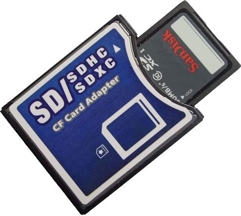 Sdsdhcsdxc To Compactflash Cf Type Ii Memory Card Adapter