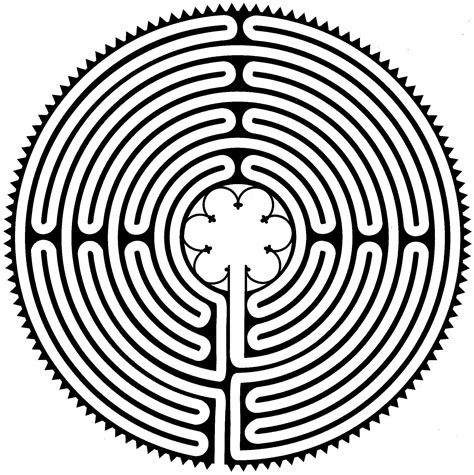 How To Draw A Chartres Labyrinth At How To Draw