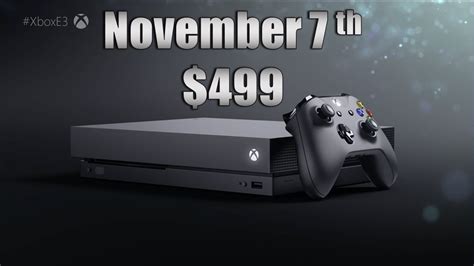 Brand New Xbox One X Reveal New Xbox Coming November 7th 499