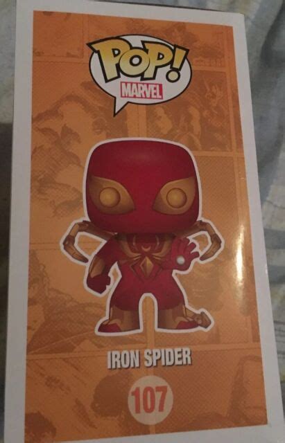 Funko Pop 2016 Marvel Iron Spider 107 Walgreens Exclusive Ebay