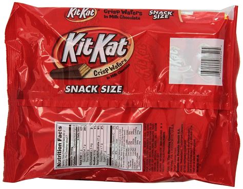 Kit Kat Snack Size Nutrition Facts Runners High Nutrition