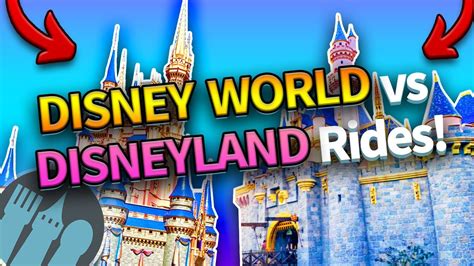 Disney World Rides Vs Disneyland Rides Youtube