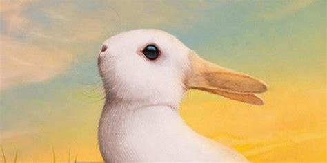 Rabbit Or Duck Illusion Happy Easter Mighty Optical Illusions