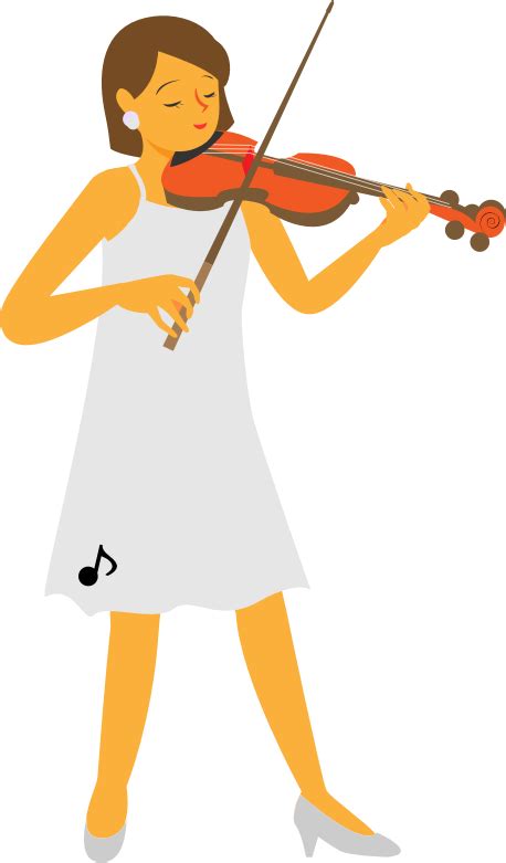 Female Violinist 4 Openclipart