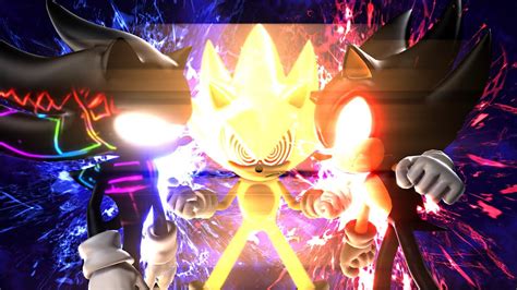 Dark Hyper Sonic And Dark Sonicexe Vs Fleetway Super Sonic The