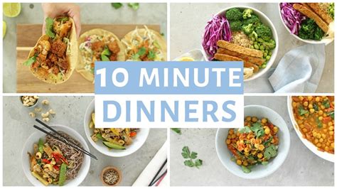 EASY 10 Minute Dinner Recipes | Healthy Dinner Ideas - YouTube